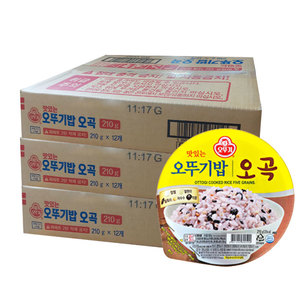 맛있는 오뚜기밥 오곡 210g x 36개